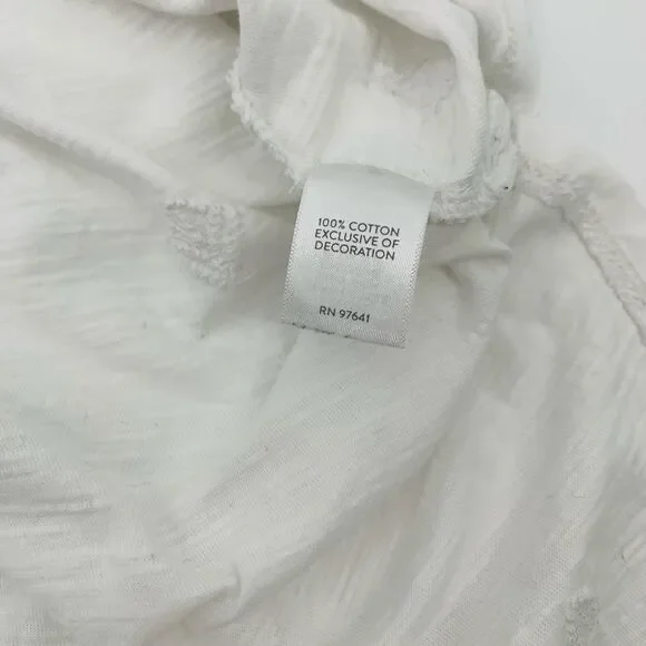 J. Jill | tonal embroidered White Sleeveless Top | 2x - Picture 7 of 7